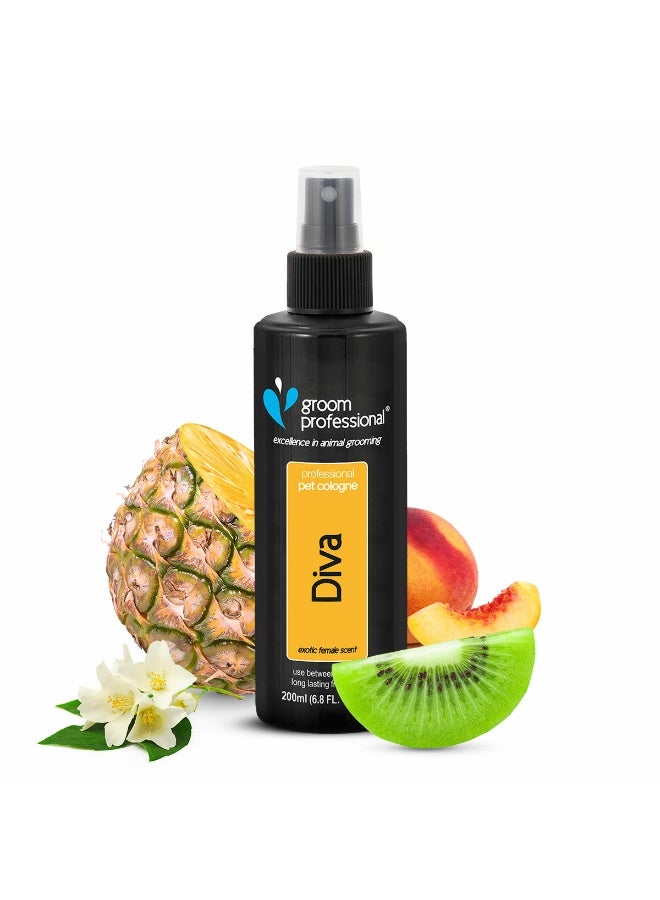 Groom Professional Diva Cologne  200 ml, Flavor Exotic Female Scent - Image 2