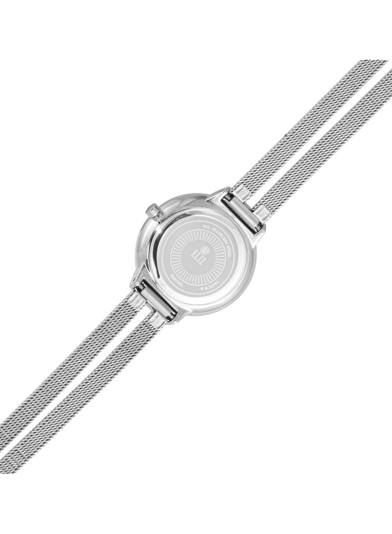 ELIZ ES8789L2SES SS & Mesh Strap 3-Hands Women's Watch - Image 2