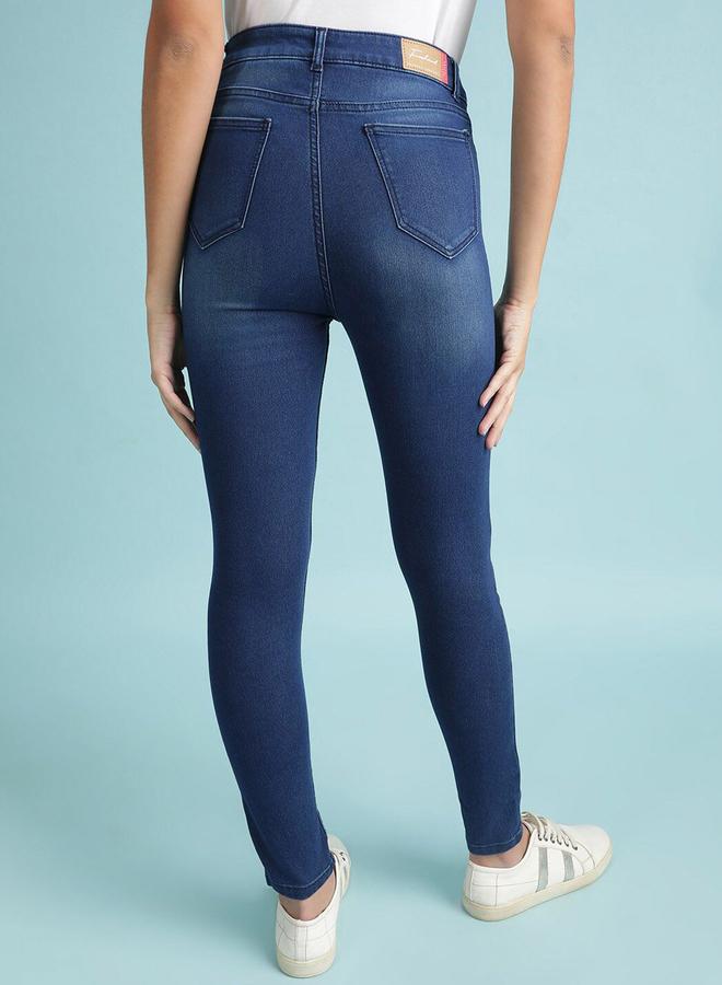 مرفوعة جينز ضيق بتفاصيل مُمزقة - Image 5