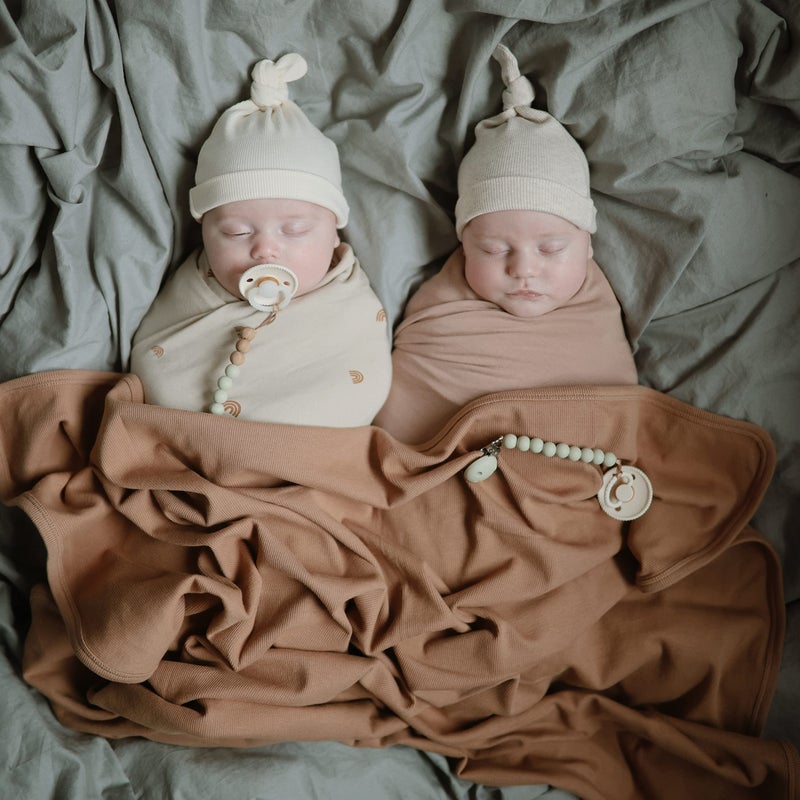 mushie 100% Silicone Baby Pacifier Clip BPA Free | Eva (Sage) - Image 4