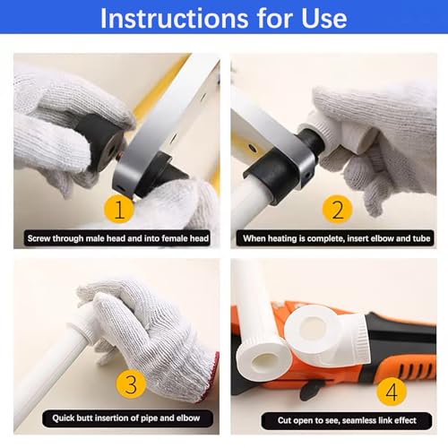 WINB Plastic Pipe Welder Plastic pipe 110-220v welding tool Pipe Welding Machine PP, PP-R, PE, PP-C Pipe with 0.79/0.98/1.26/1.57/1.97/2.46 in Die Head - Image 5