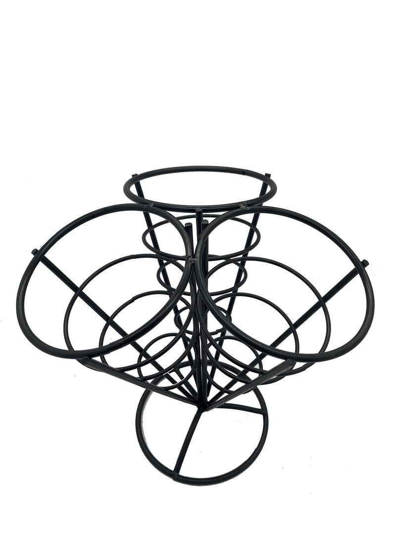 Excefore 1 Holds 3 Cones Cone Holder Stand French Fries Stand Cone Basket Fry Holder Metal Cone Snack Fried Chicken Display Rack Wire Stands for Kitchen Restaurant Party Supplies - Image 4