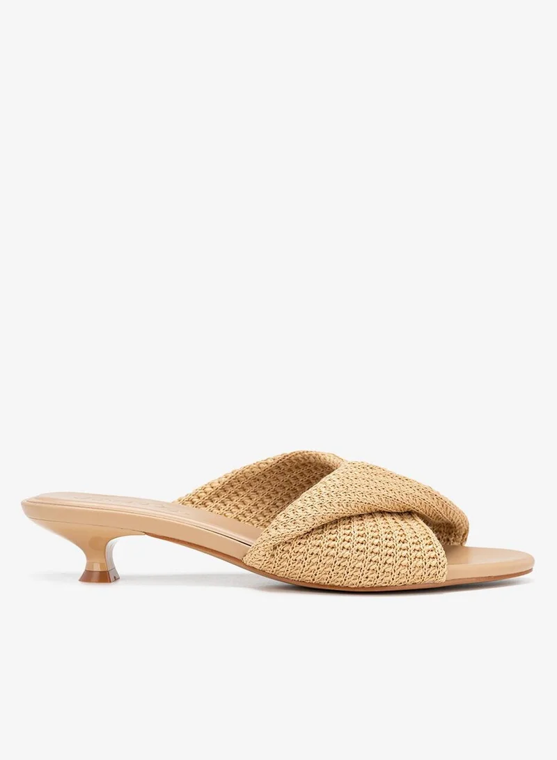 Bata Textured Flat Slide Sandals