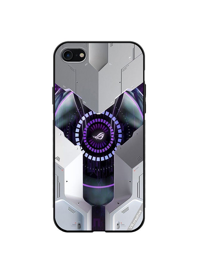 VR CREATIVE Protective Case Cover For Apple iPhone SE (2022) Republic Of Gamers Logo Design Multicolour - Image 1