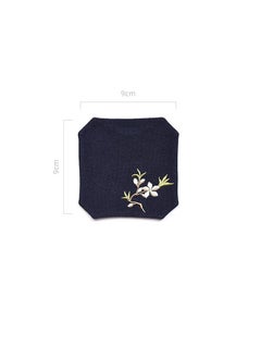 Y&D Chinese Style Cotton Linen Retro Water Absorbing Double Layer Thickened Cup Holder Fabric Embroidered Tea Cup Pad Fabric Art Cup Pad  - Image 2