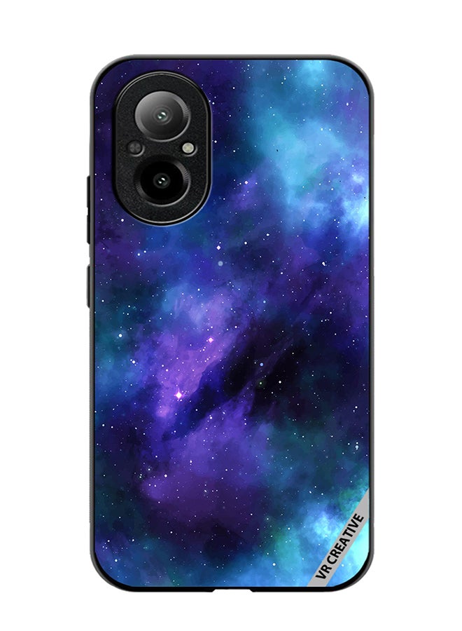 VR CREATIVE Protective Case Cover For Realme C67 4G Galaxy Colorful Clouds Design Multicolour - Image 1