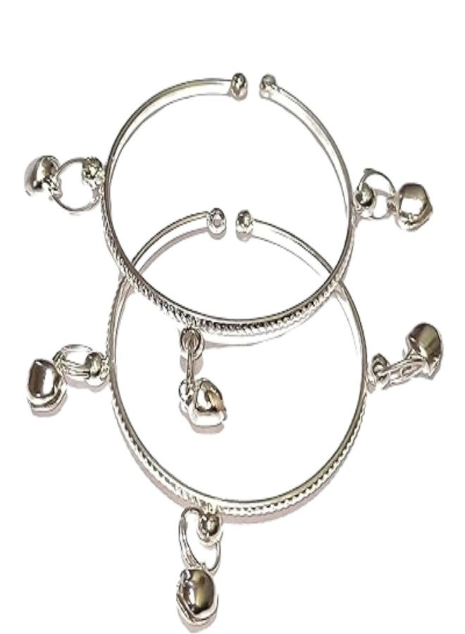 Kailash Creation Adjustable Baby Nazariya Bracelet with Ghungroo Bracelet/Kada for Baby Boys & Girls (0-5 Years) | Kids Payal_Kada - Image 1