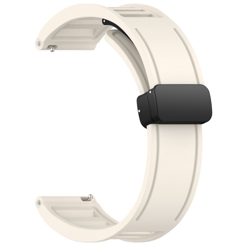 For Garmin Forerunner 265 22Mm Foldable Magnetic Buckle Silicone Watch Band(Starlight) - Image 2