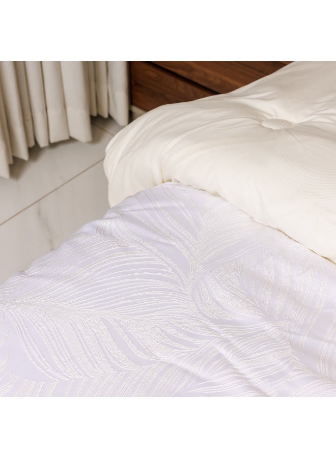 FoamZone Jacquard Microfiber Comforter, 10 PCs Single Size 260x170 cm - Image 2