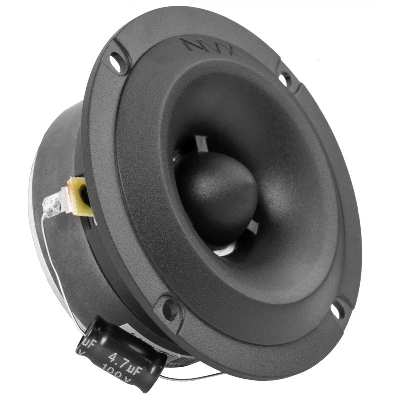 NVXÂ® VPRO35TW 3.5" Aluminum Pro Audio Slim Bullet Tweeters, 240W Peak, 120W RMS, High Sensitivity, Titanium Diaphragm, 4-Ohm, 104 dB, Shallow-Mount for Easy Install in Cars/Trucks/Motorcycles - Image 3