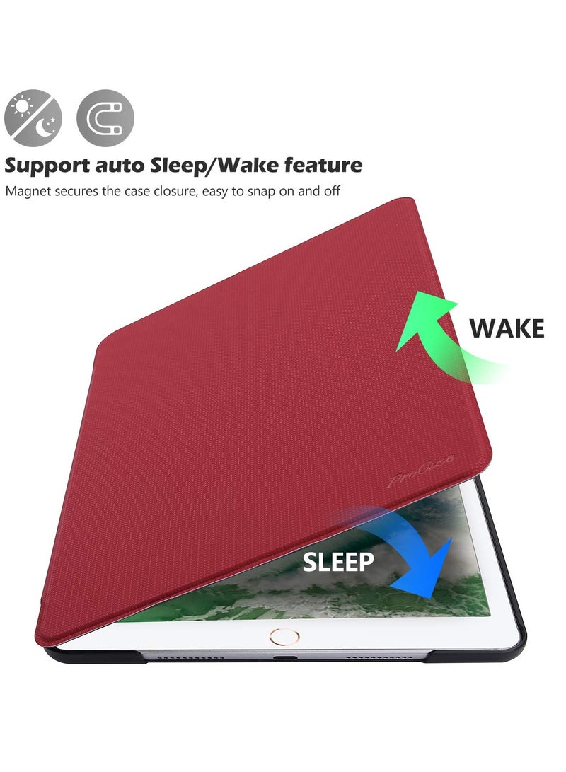 Procases iPad Air 3 10.5 Inch 2019 Case Slim Stand Protective Folio Case Smart Cover Red - Image 3