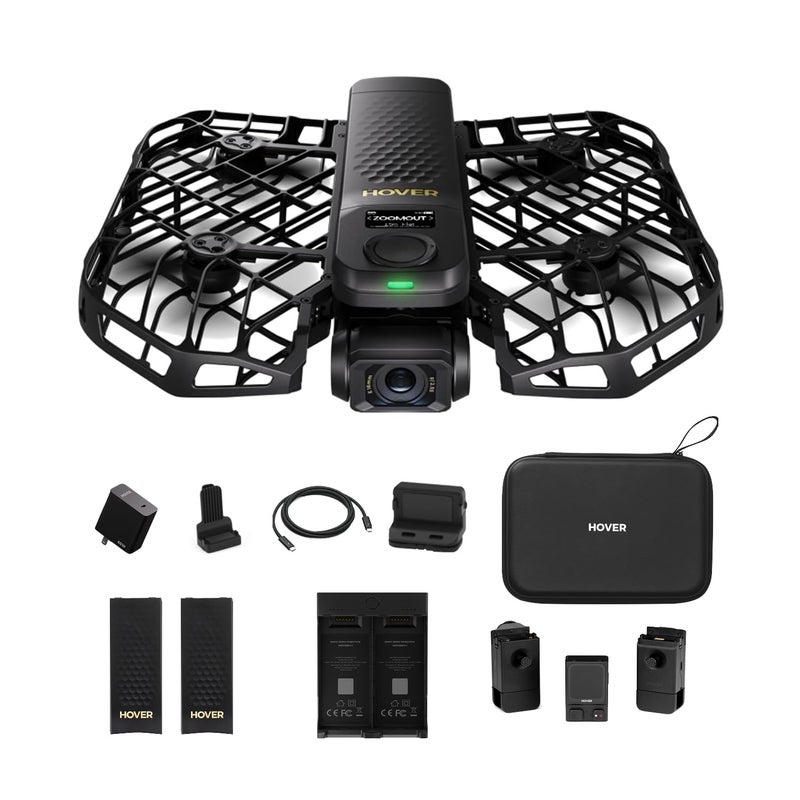 HOVERAir X1 PROMAX 8K Action Flying Camera Foldable Drone with Camera with 42 KMH Follow Speed 10 Fully Automatic Flight Modes Fly Anywhere with OmniTerrain SmoothCapture 20Fly Joy Combo - Image 2