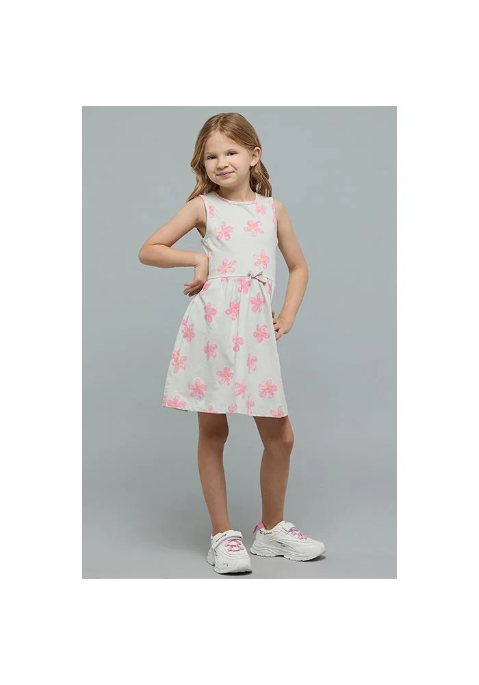 R&b Printed Sleeveless A-Line Dress