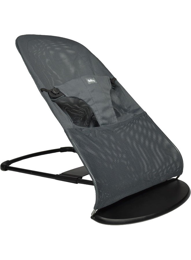 belltop Fabric seat for Bouncer Compatible with BabyjÃ¶rn Bouncer (Cover, seat): Balance, Soft & Bliss. Fresh mesh Style. Cover for Baby Bouncer. Baby seat for Hammock: Ergonomic fit - Grey - Image 3