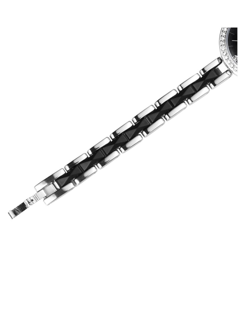 KIMIO - Kimio Ladies Luxury Diamond Waterproof Quartz Stainless Steel Bracelet Watch for Party Travel Shopping - Image 1