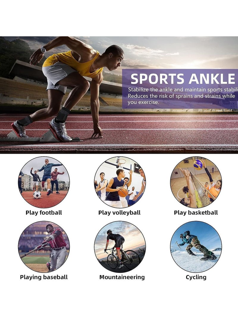 Gonice 1 pair Ankle Support Brace, Adjustable Compression Ankle Support, for Men Women Achilles Tendon Support and Plantar Fasciitis, Eases Pain Swelling and Sprained Ankle Pain - Image 5