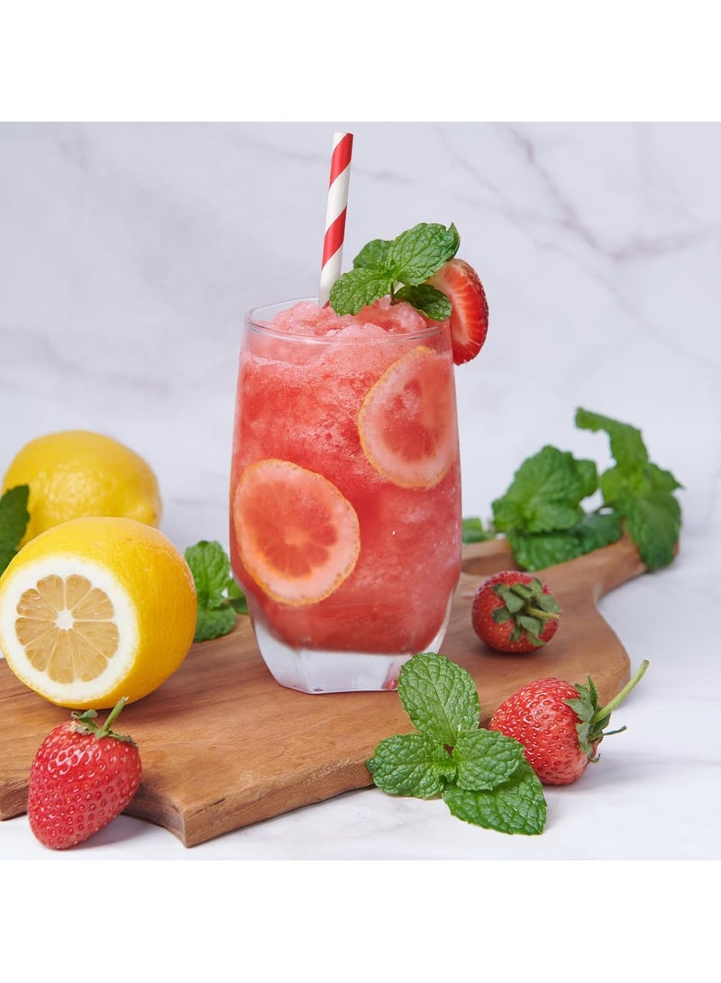 100 Pieces Disposable Red Striped Paper Straws,Party Decorative Straw Cocktail Drinking Straws Bulk for Drinking Crafts Birthday Wedding Party Decorations Supplies  - Image 5