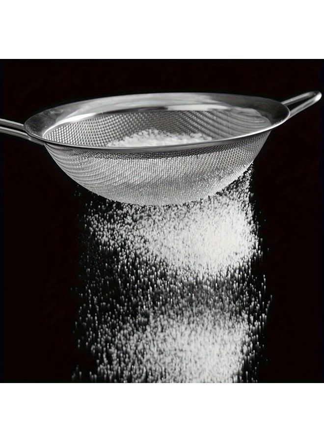 Small Size Stainless Steel Strainer Filter Sieve Oil Separator Spoon Foam Beater - Image 4