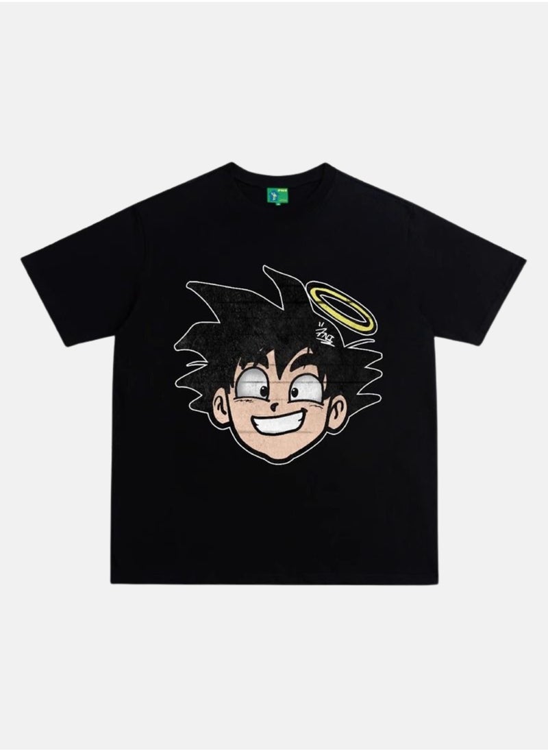 Thirty-One Black Goku Face Printed T-shirt  - Image 1