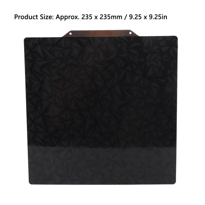 235X235mm Double Sided PEO PEI Spring Steel Plate - High Strength Impact Resistant 3D Printer Build Plate: High Temperature Resistant Easy Release for FDM 3D Printers Using PLA ABS PETG TPU Nylon Fila - Image 5