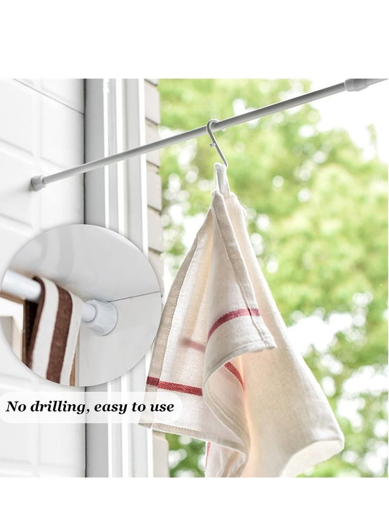 Small Spring Tension Closet Rod Window Curtain Extension Rod 40-70 centimeter - Image 2