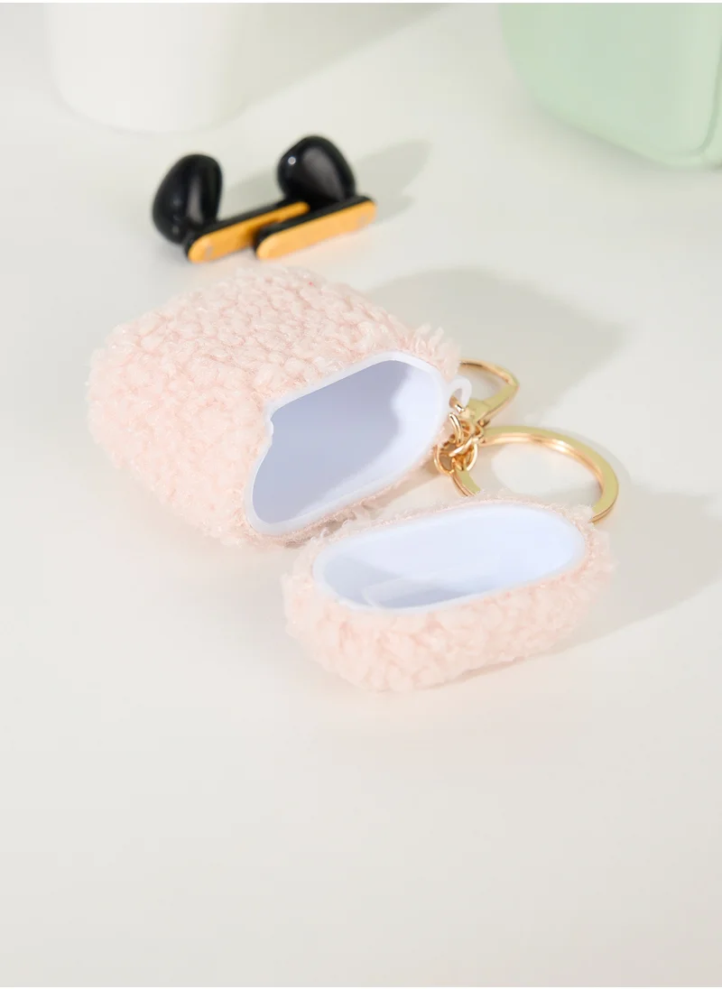 COCONUT LANE Teddy Pink Airpods 1/2