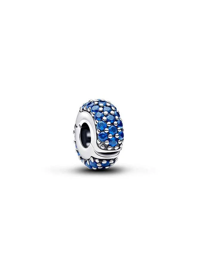 باندورا Royal Blue Stone Clip Charm