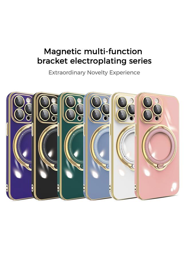 The Bros Phone Case For iPhone 12 Pro Multifunction Electroplating MagSafe Holder Phone Phone Case - Image 2