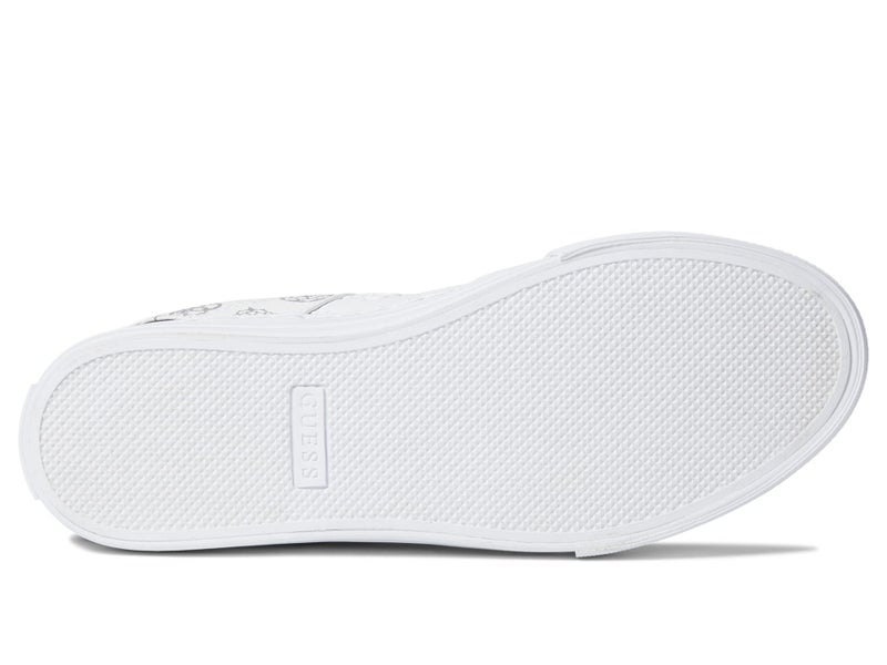 Guess Women's Loven3 Sneaker, White/Pink 680, 9 - Image 4