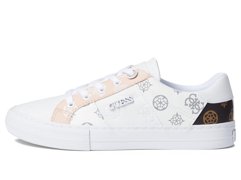 Guess Women's Loven3 Sneaker, White/Pink 680, 9 - Image 5