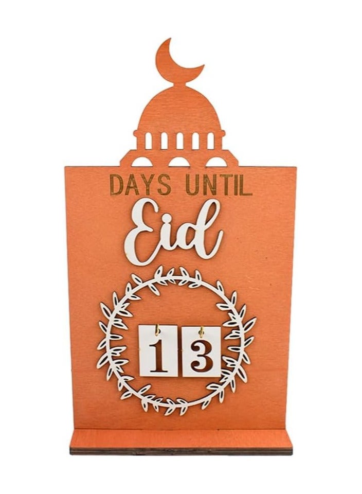 UKR Ramadan Countdown Calendar - Wooden Decoration for Home | Days Until Eid | Perfect Ramadan Gift for Kids & Eid Decor  - Image 2