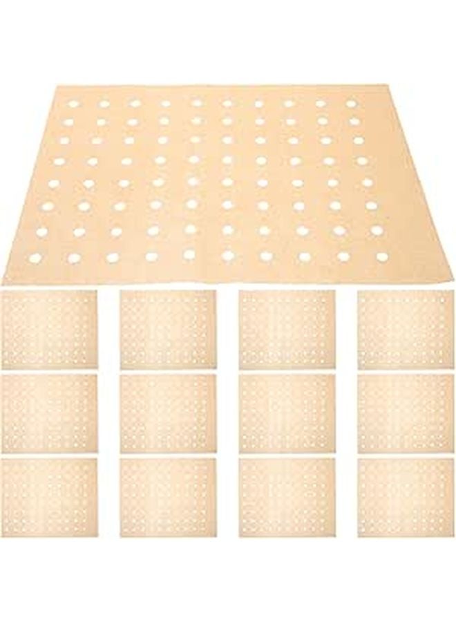 Perforated Nonstick Parchment Baking Paper 100 Sheets 23x28cm Heat Resistant Greaseproof Disposable - Image 1