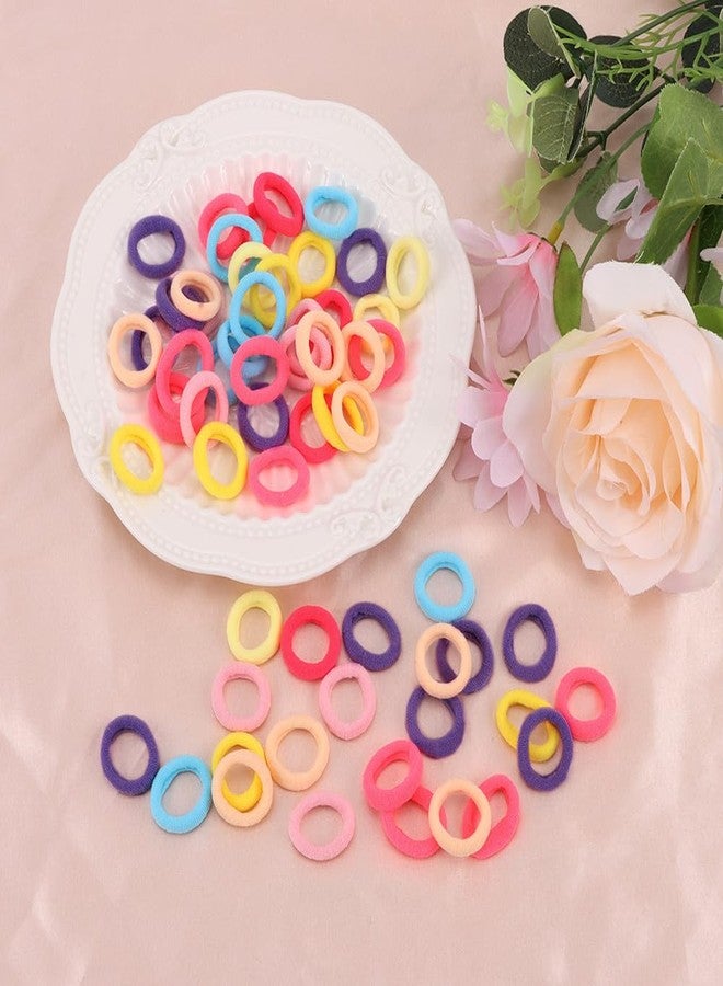 AOPRIE Bulk Hair Ties One Set Hair Scrunchies for Women Girls Elastics Ponytail Holder Bobbles Soft Scrunchies for Women Hair Bands Hair Ties Rainbow Colorful, 1 Pack - Image 3