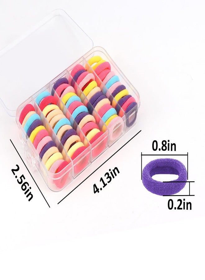 AOPRIE Bulk Hair Ties One Set Hair Scrunchies for Women Girls Elastics Ponytail Holder Bobbles Soft Scrunchies for Women Hair Bands Hair Ties Rainbow Colorful, 1 Pack - Image 4