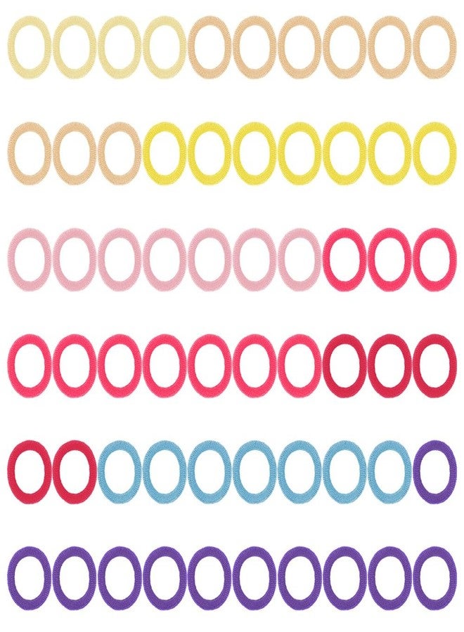 AOPRIE Bulk Hair Ties One Set Hair Scrunchies for Women Girls Elastics Ponytail Holder Bobbles Soft Scrunchies for Women Hair Bands Hair Ties Rainbow Colorful, 1 Pack - Image 1