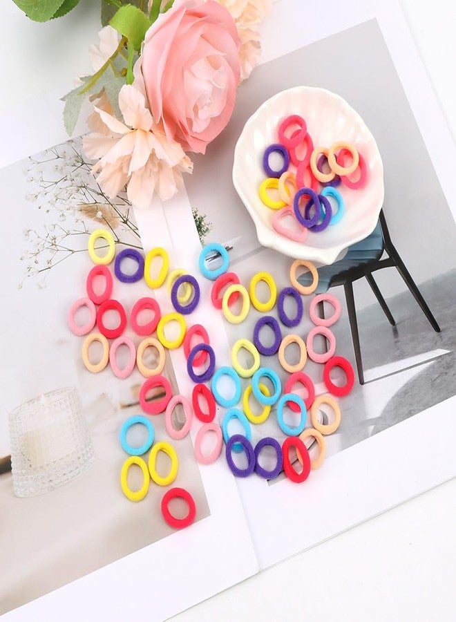 AOPRIE Bulk Hair Ties One Set Hair Scrunchies for Women Girls Elastics Ponytail Holder Bobbles Soft Scrunchies for Women Hair Bands Hair Ties Rainbow Colorful, 1 Pack - Image 2