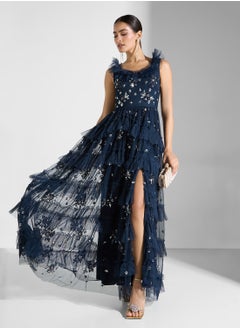 Maya Tiered Skirt Embellished Maxi Dress  - Image 4