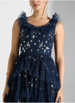 Maya Tiered Skirt Embellished Maxi Dress  - Image 3