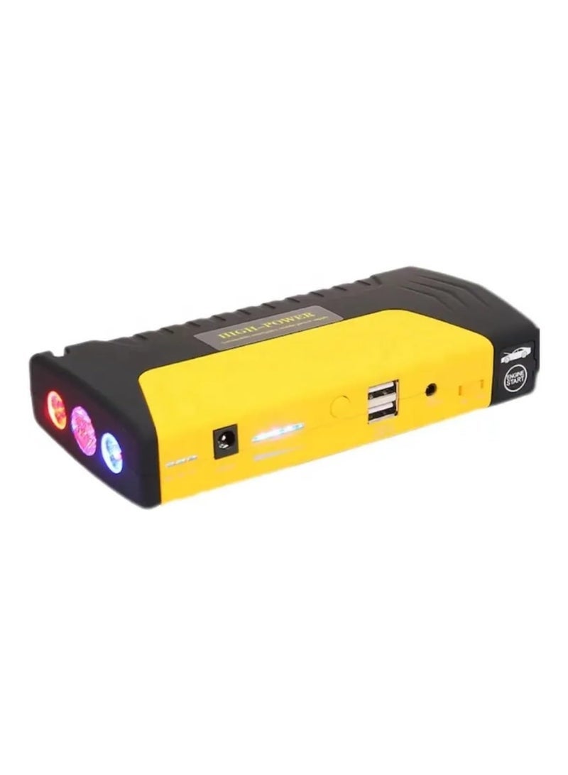 JAJEEK Car Jump Starter Power Bank with Air Compressor, LED Light, Type-C Charger, Portable Car Battery Charger, USB-C Power Bank, Car Air Pump, 12V Inverter, Camping Battery, Phone Charger - Image 2