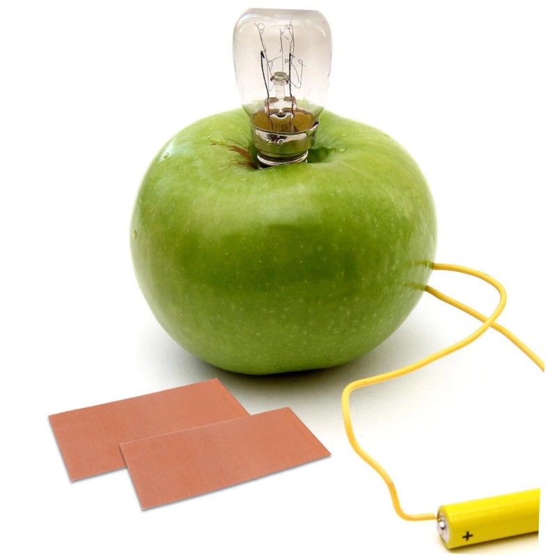 Fruit Battery Experiment Kit 10 Sheets Science Project Materials Rose Gold 5X2X0 1CM - Image 5