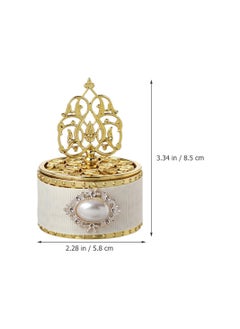 Excefore Round Candy Boxes, 12Pcs Gold Party Favor Boxes Fancy Candy Storage Boxes Decorative Treat Box European Style Favor Container for Wedding Baby Shower Birthday Party  - Image 4