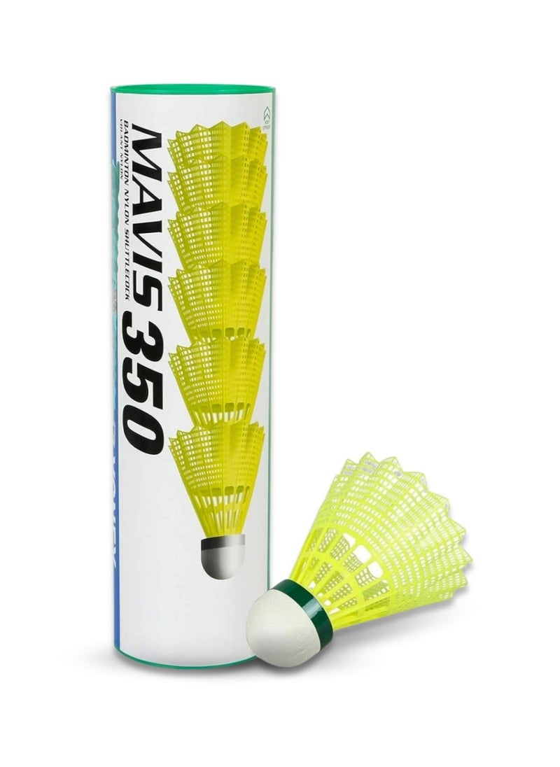 Yonex Yonex Mavis Nylon Badminton Shuttlecocks | Yellow, Slow Speed | Durable Performance  - Image 1