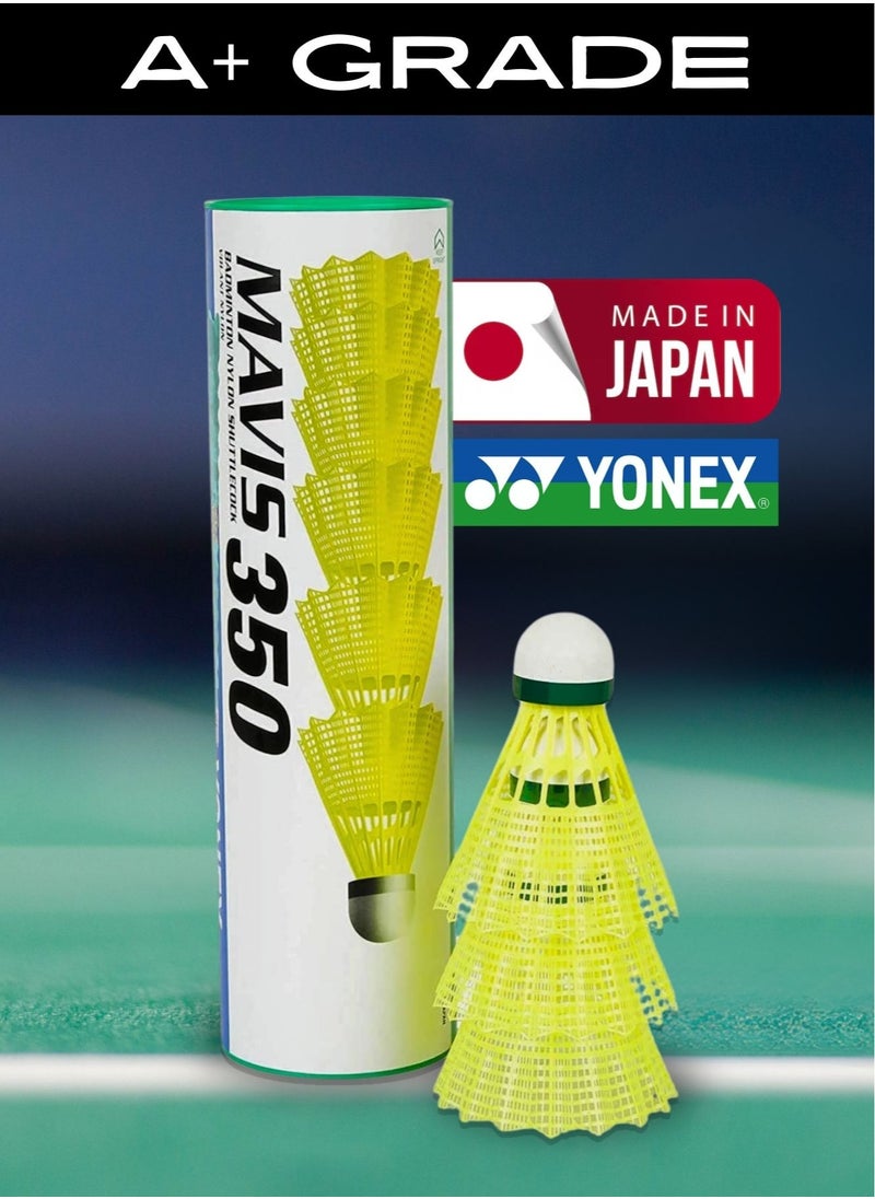 Yonex Yonex Mavis Nylon Badminton Shuttlecocks | Yellow, Slow Speed | Durable Performance  - Image 3