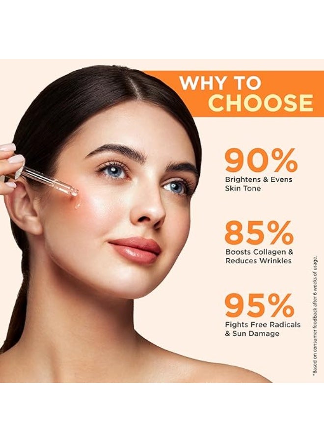 ORGATRE 30% Vitamin C Face Serum 30ml | skin glow Brightning Reduces Fine Lines & Wrinkles | Prevents Sunburn | Reduces Smoothes Uneven Skin | For Men & Women - Image 2