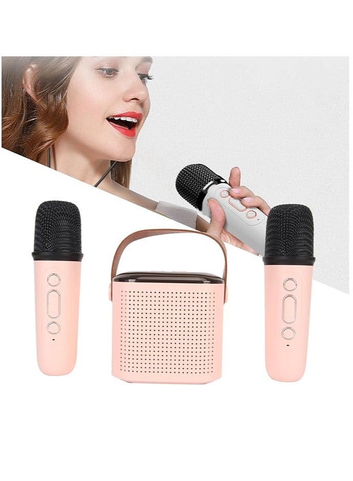 Karaoke Machine with Two Wireless Microphones, Y1 Karaoke Speaker with RGB Light, Bass Height Bluetooth Speaker, PA System, Connect to TVs, Phones, for Party - Image 4