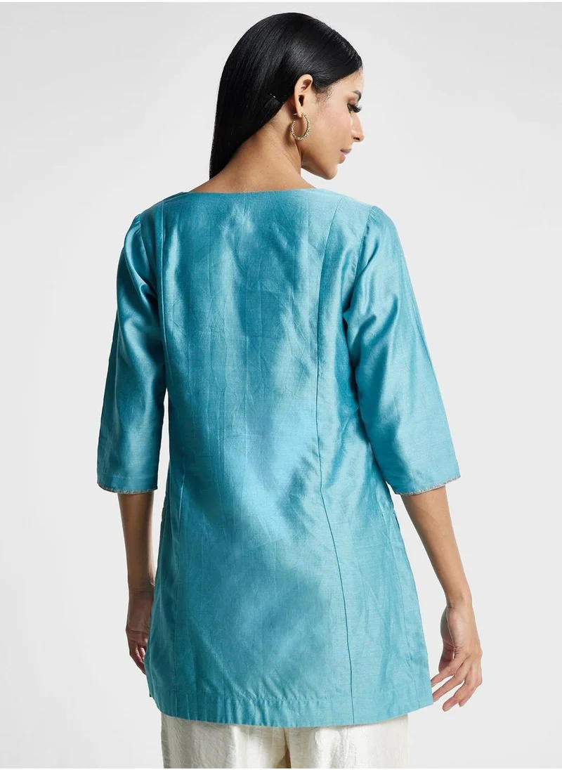 Fabindia V-Neck Knitted Kurti