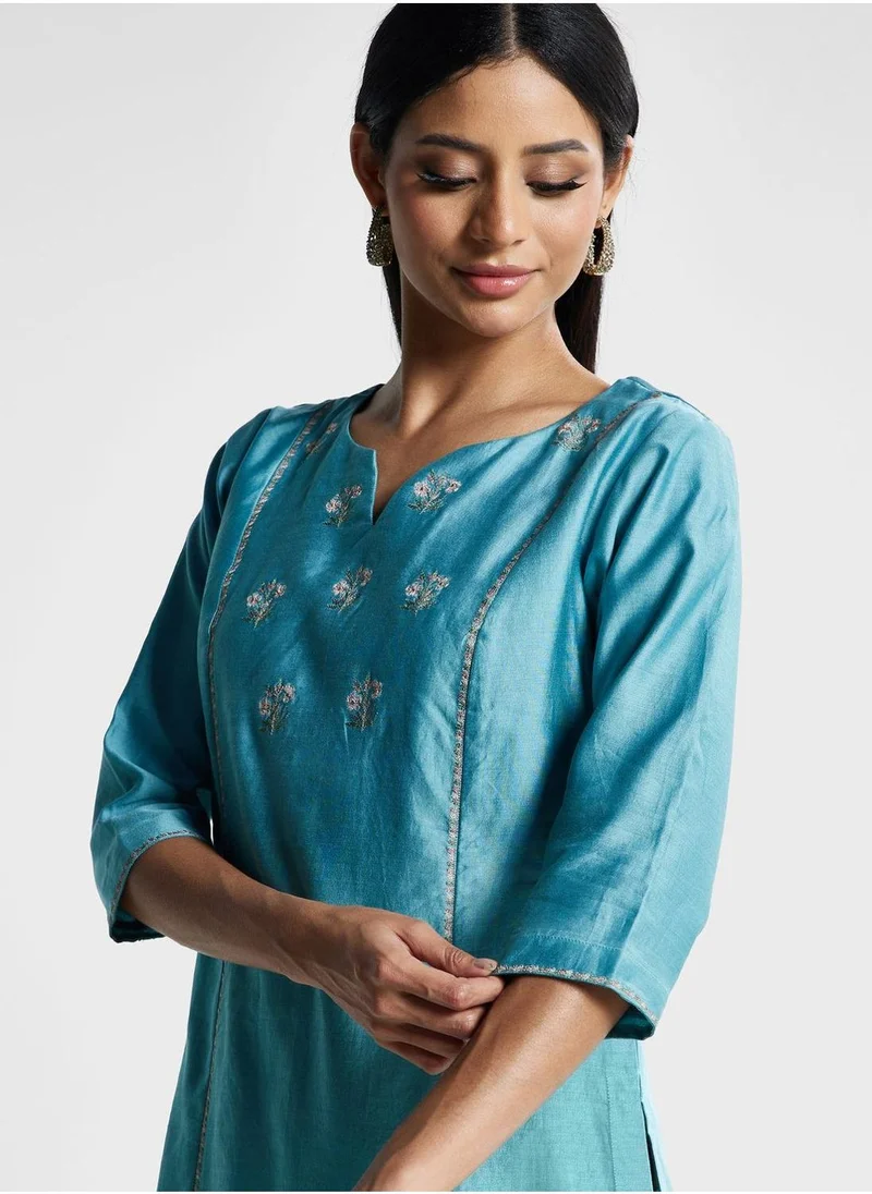 Fabindia  V-Neck Knitted Kurti for Women | Best Price UAE
