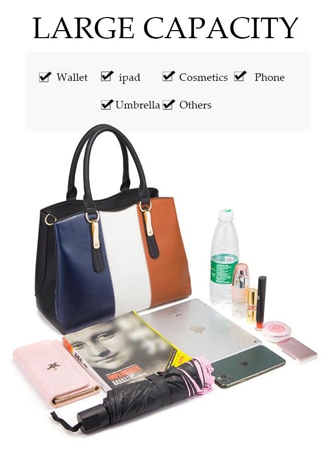 DUNISO - 4pcs Women Fantionable Handbag and Satchel Clutch Purse Leather Tote Shoulder Bag Large Satchel Top Handle Work Bag Crossbody bag Set - Image 1