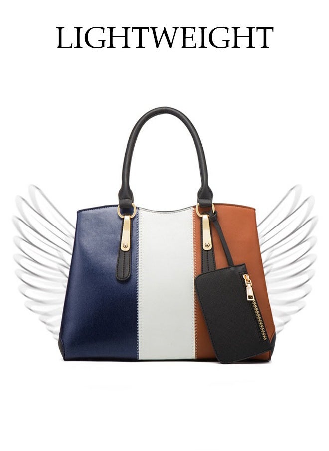 DUNISO - 4pcs Women Fantionable Handbag and Satchel Clutch Purse Leather Tote Shoulder Bag Large Satchel Top Handle Work Bag Crossbody bag Set - Image 1