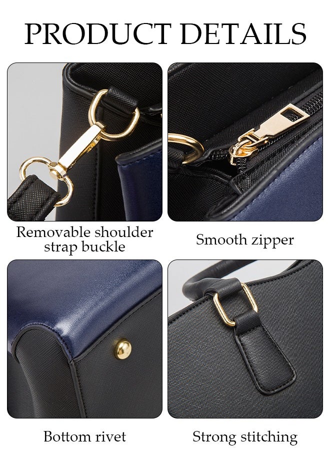 DUNISO - 4pcs Women Fantionable Handbag and Satchel Clutch Purse Leather Tote Shoulder Bag Large Satchel Top Handle Work Bag Crossbody bag Set - Image 1